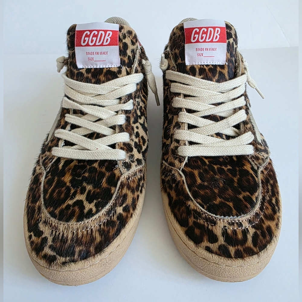 Womens Golden Goose Ball Star Leopard Shoes Size 38 - Picture 4 of 11
